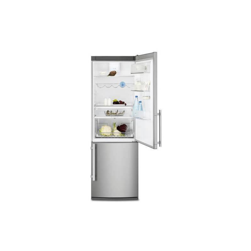 Kombinace chladničky s mrazničkou Electrolux EN3853AOX stříbrná/nerez, kombinace, chladničky, mrazničkou, electrolux, en3853aox, stříbrná, nerez
