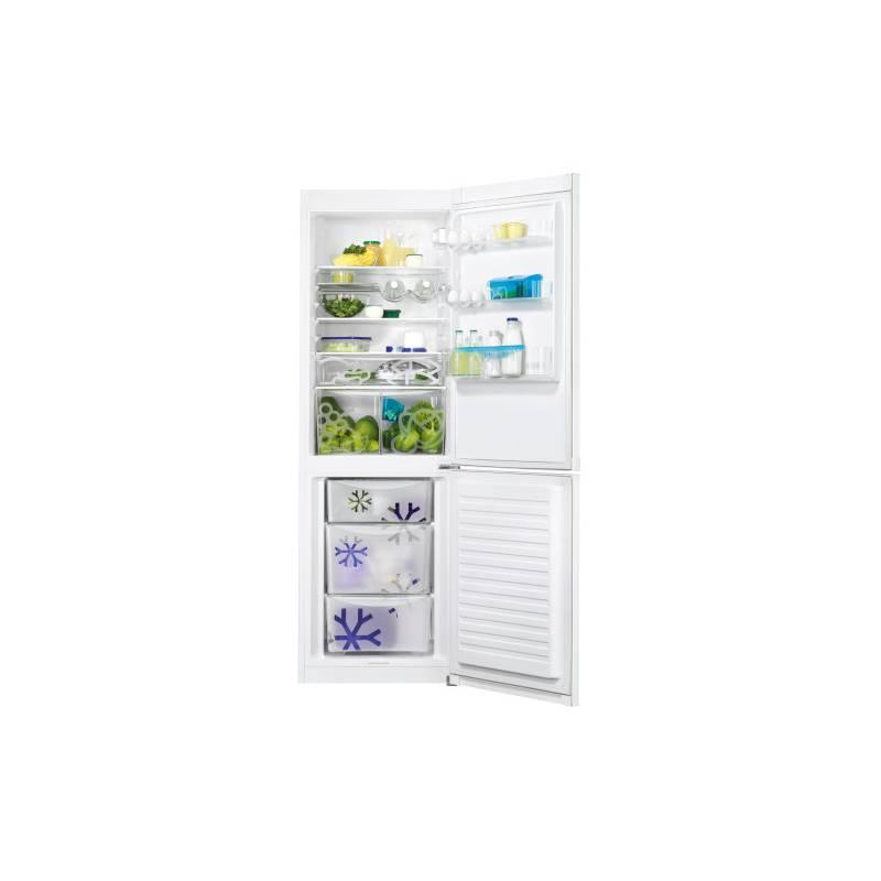 Kombinace chladničky s mrazničkou Zanussi ZRB36104WA, kombinace, chladničky, mrazničkou, zanussi, zrb36104wa
