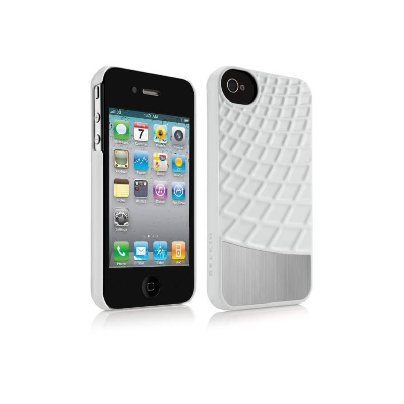 Kryt na mobil Belkin Meta pro iPhone 4/4S (F8Z864cwC00) bílý, kryt, mobil, belkin, meta, pro, iphone, f8z864cwc00, bílý