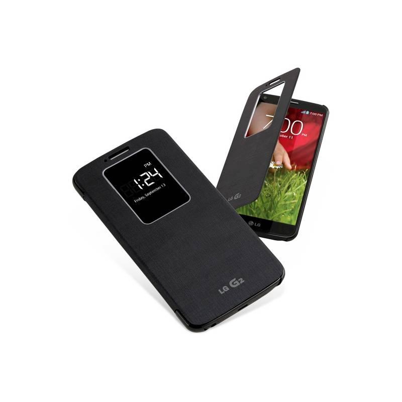 Kryt na mobil LG Quick Window S-view flip pro G2 (CCF-240G.AGEUBK) černý, kryt, mobil, quick, window, s-view, flip, pro, ccf-240g, ageubk, černý