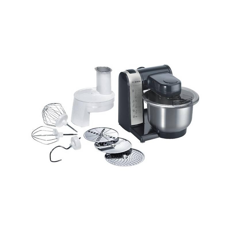 Kuchyňský robot Bosch MUM48A1 černý/stříbrný, kuchyňský, robot, bosch, mum48a1, černý, stříbrný