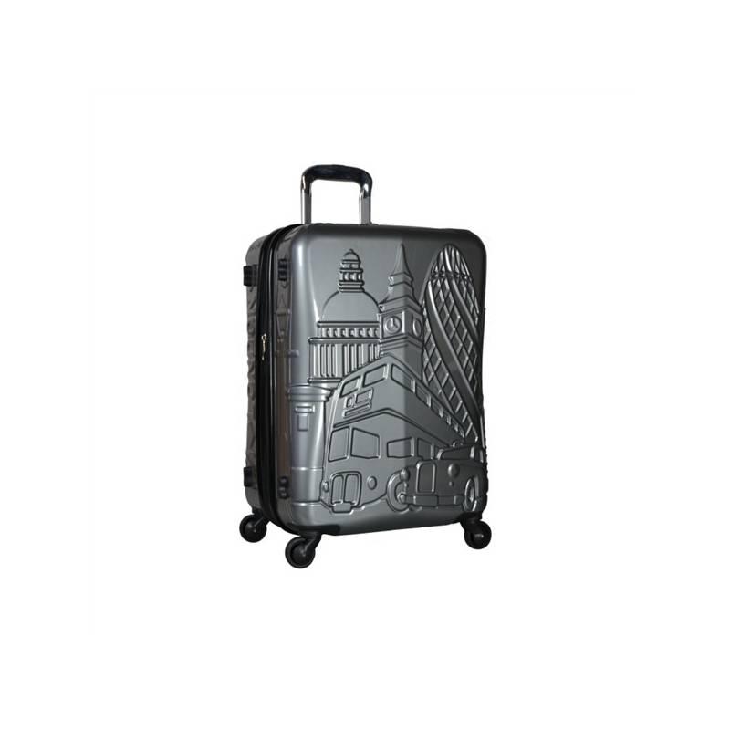 Kufr cestovní IT Luggage ICONIC London TR-1093/3-70 PC stříbrný, kufr, cestovní, luggage, iconic, london, tr-1093, 3-70, stříbrný