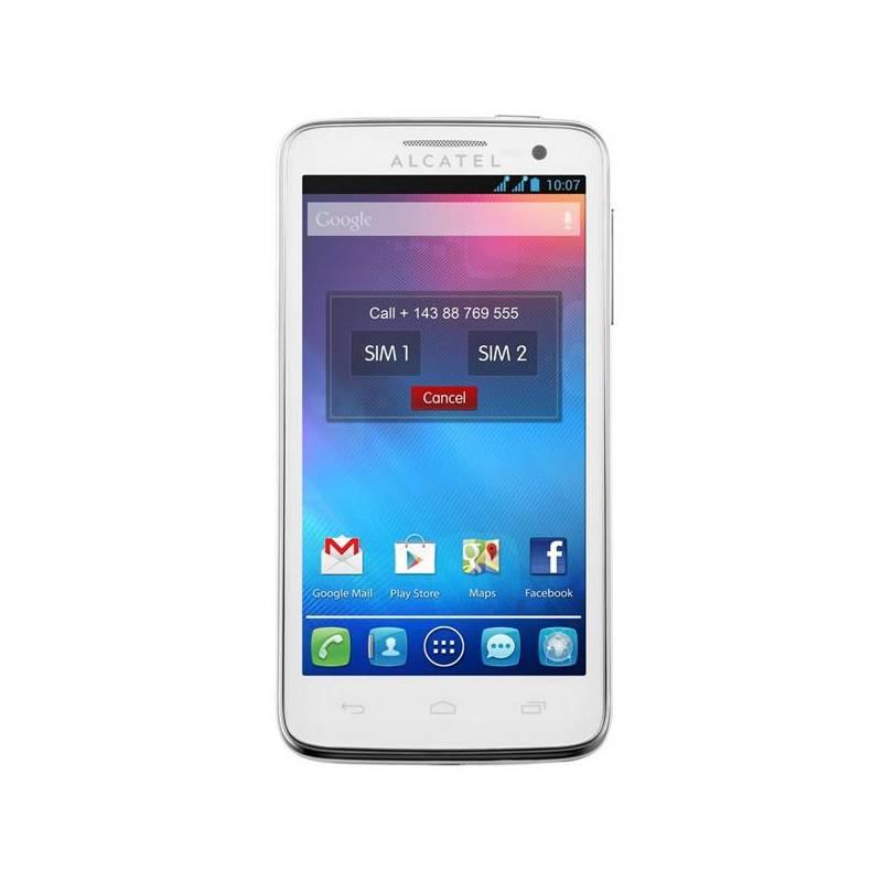 Mobilní telefon ALCATEL ONETOUCH X´Pop 5035D Dual Sim - Pure white (5035D-2BALCZ1), mobilní, telefon, alcatel, onetouch, pop, 5035d, dual, sim, pure, white, 5035d-2balcz1