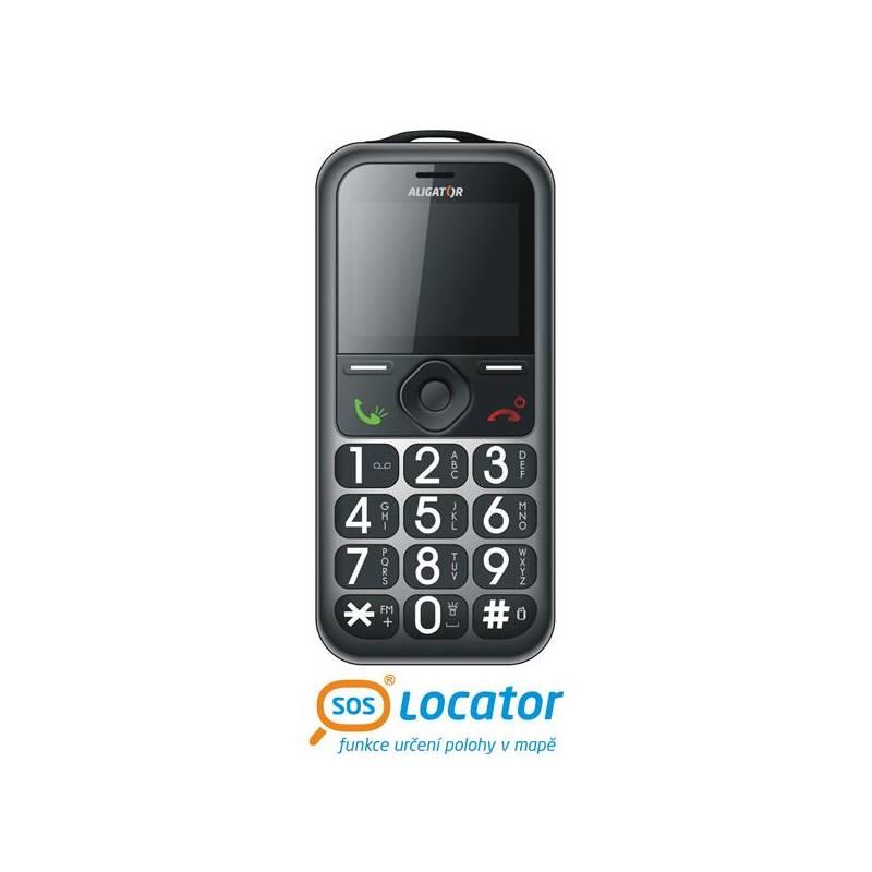 Mobilní telefon Aligator A360 černý (vrácené zboží 8413002330), mobilní, telefon, aligator, a360, černý, vrácené, zboží, 8413002330