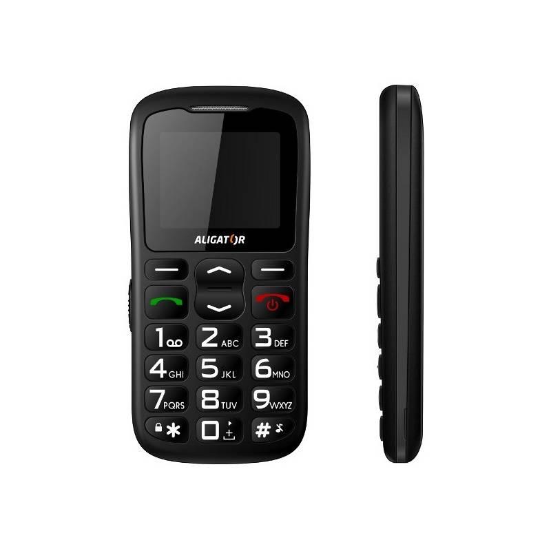 Mobilní telefon Aligator A430 černý/šedý, mobilní, telefon, aligator, a430, černý, šedý