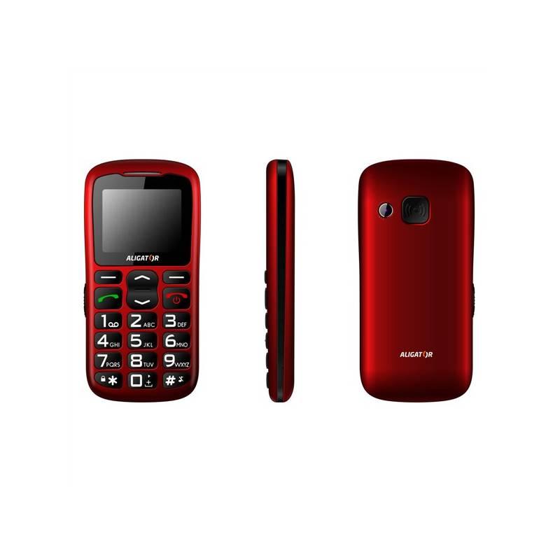 Mobilní telefon Aligator A610 červený, mobilní, telefon, aligator, a610, červený