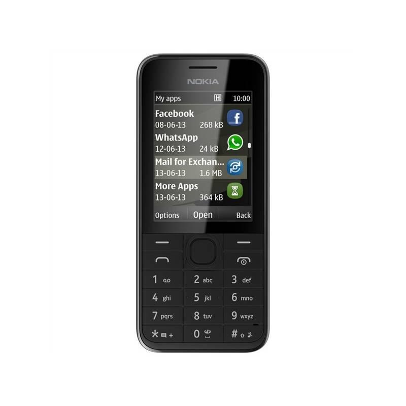 Mobilní telefon Nokia 208 (A00014206) černý, mobilní, telefon, nokia, 208, a00014206, černý
