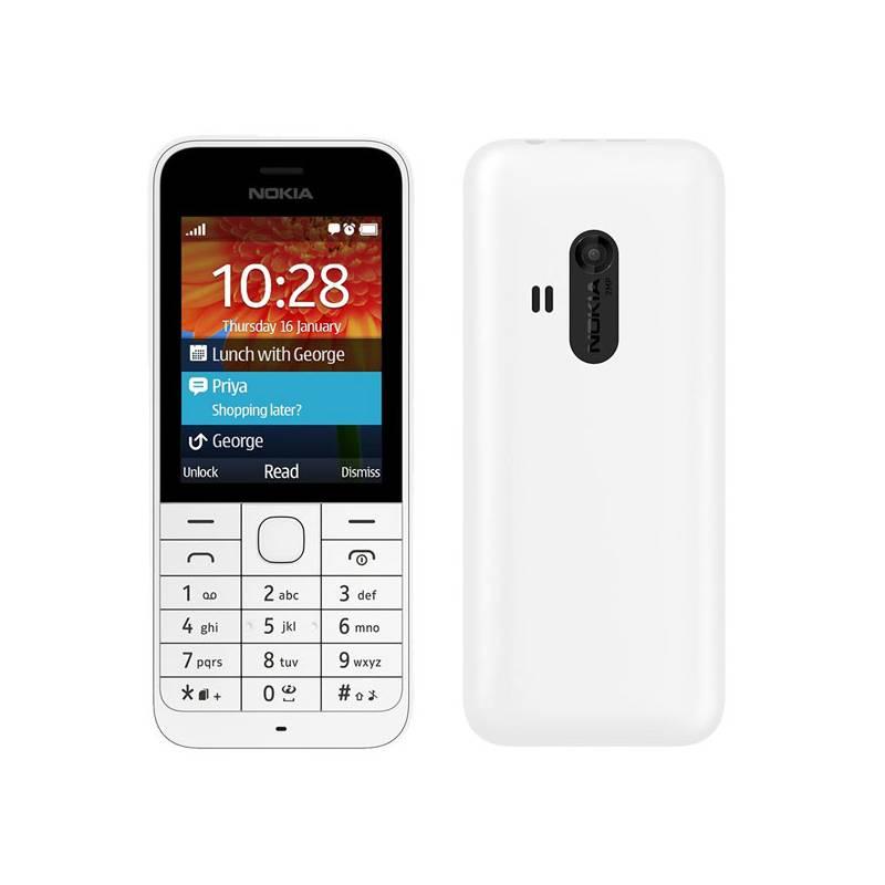 Mobilní telefon Nokia 220 Dual Sim (A00018223) bílý, mobilní, telefon, nokia, 220, dual, sim, a00018223, bílý