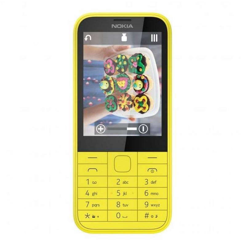 Mobilní telefon Nokia 225 Dual Sim (A00018866) žlutý, mobilní, telefon, nokia, 225, dual, sim, a00018866, žlutý