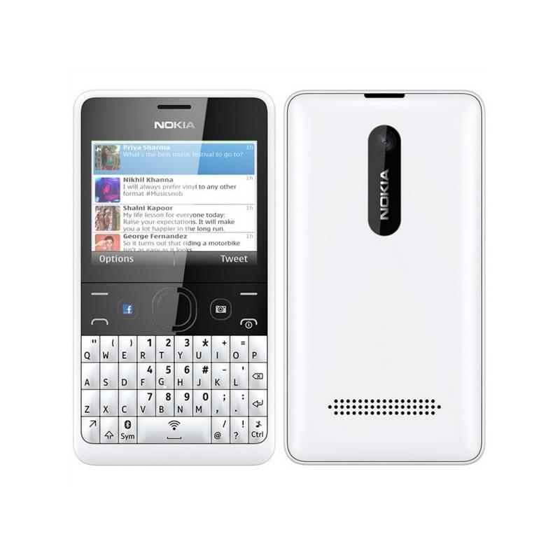 Mobilní telefon Nokia Asha 210 Dual Sim (A00013523) bílý, mobilní, telefon, nokia, asha, 210, dual, sim, a00013523, bílý
