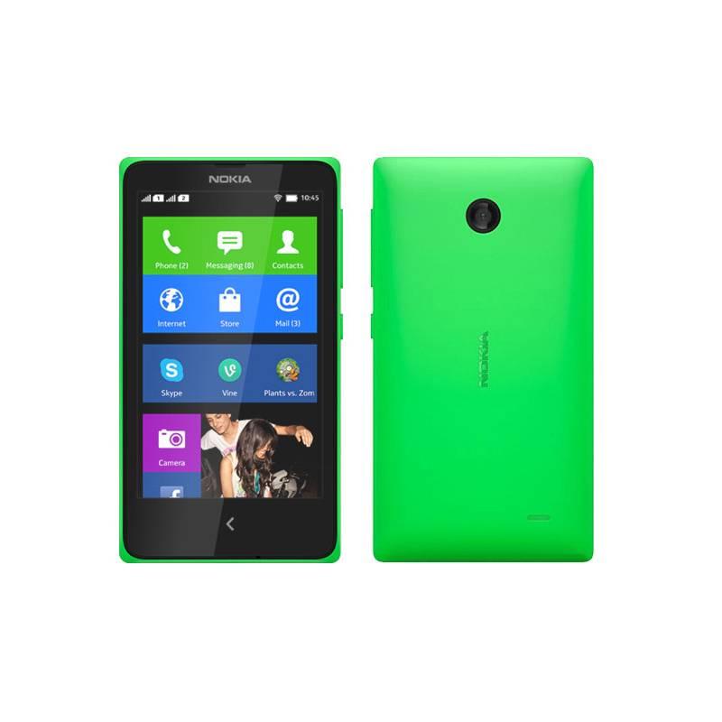 Mobilní telefon Nokia X Dual Sim (A00018273) zelený, mobilní, telefon, nokia, dual, sim, a00018273, zelený