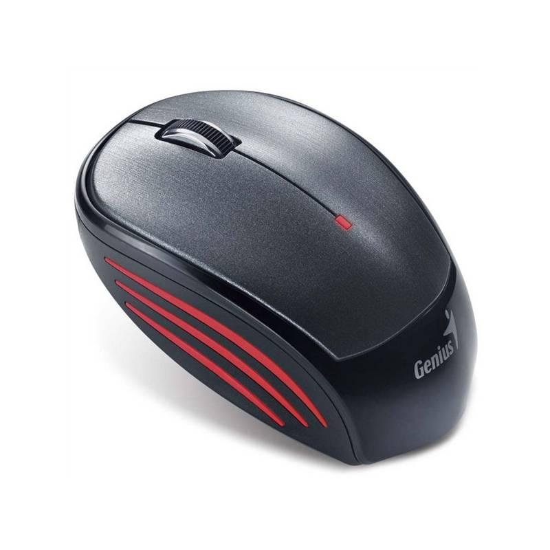 Myš Genius NX-6500 (31030099101) černá/červená, myš, genius, nx-6500, 31030099101, černá, červená