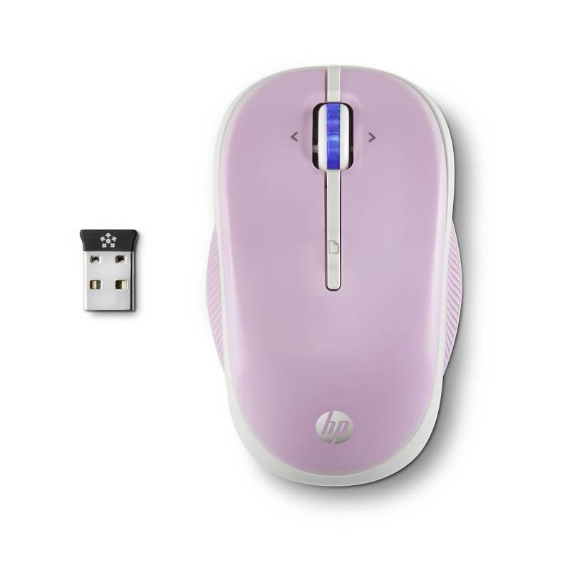 Myš HP Wireless Mouse X3300 (H4N95AA#ABB) růžová, myš, wireless, mouse, x3300, h4n95aa, abb, růžová