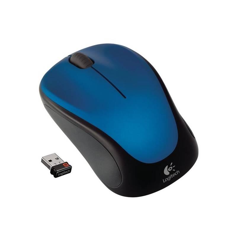 Myš Logitech Wireless Mouse M235 Steel Blue (910-003037), myš, logitech, wireless, mouse, m235, steel, blue, 910-003037