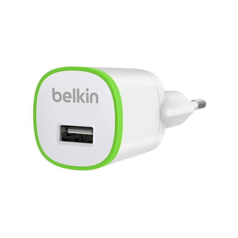 Nabíječka Belkin USB 230V micro (F8J042cwWHT) bílý, nabíječka, belkin, usb, 230v, micro, f8j042cwwht, bílý