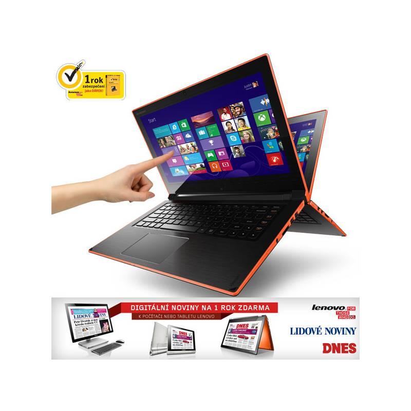 Notebook Lenovo IdeaPad Flex 14 Touch (59404795) černý/oranžový, notebook, lenovo, ideapad, flex, touch, 59404795, černý, oranžový