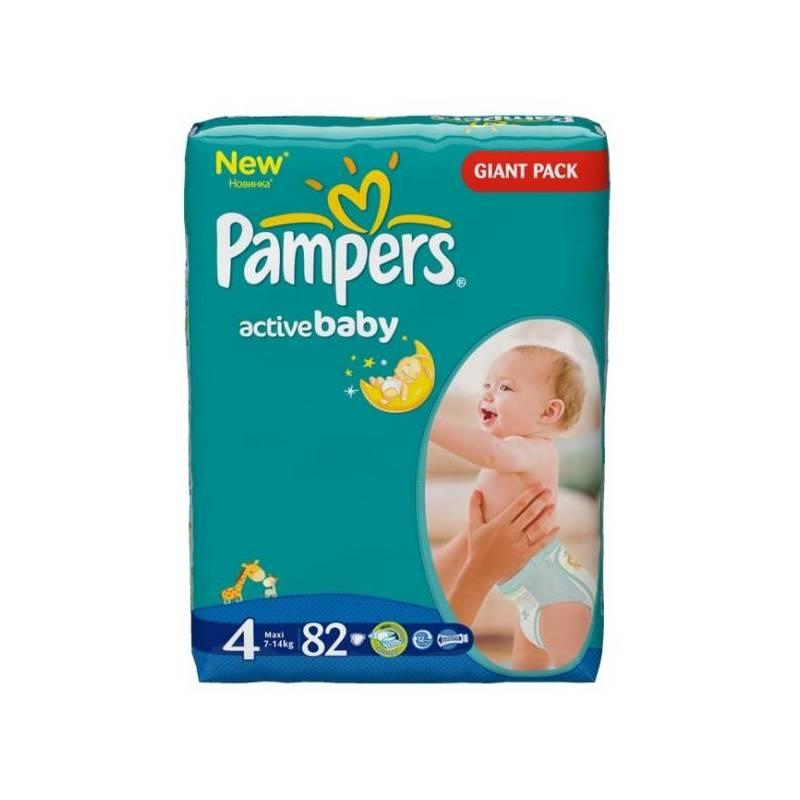 Plenky Pampers Active Baby Active Baby vel. 4, 82 ks, plenky, pampers, active, baby, vel
