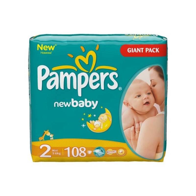 Plenky Pampers New baby New Baby vel. 2, 108 ks, plenky, pampers, new, baby, baby, vel, 108