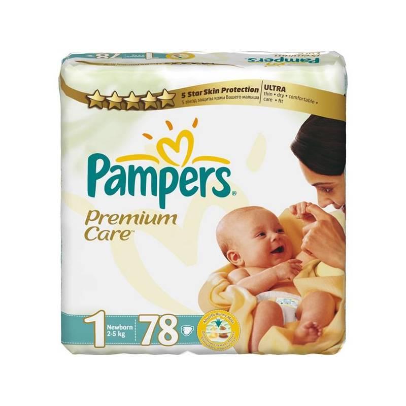 Plenky Pampers Premium Care Premium Care Newborn vel. 1, 78 ks, plenky, pampers, premium, care, newborn, vel