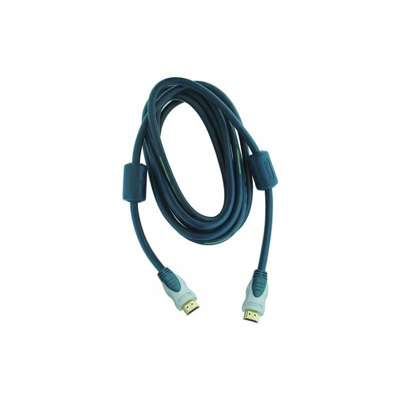 Propojovací kabel Mascom HDMI A-A 2m černý, propojovací, kabel, mascom, hdmi, a-a, černý