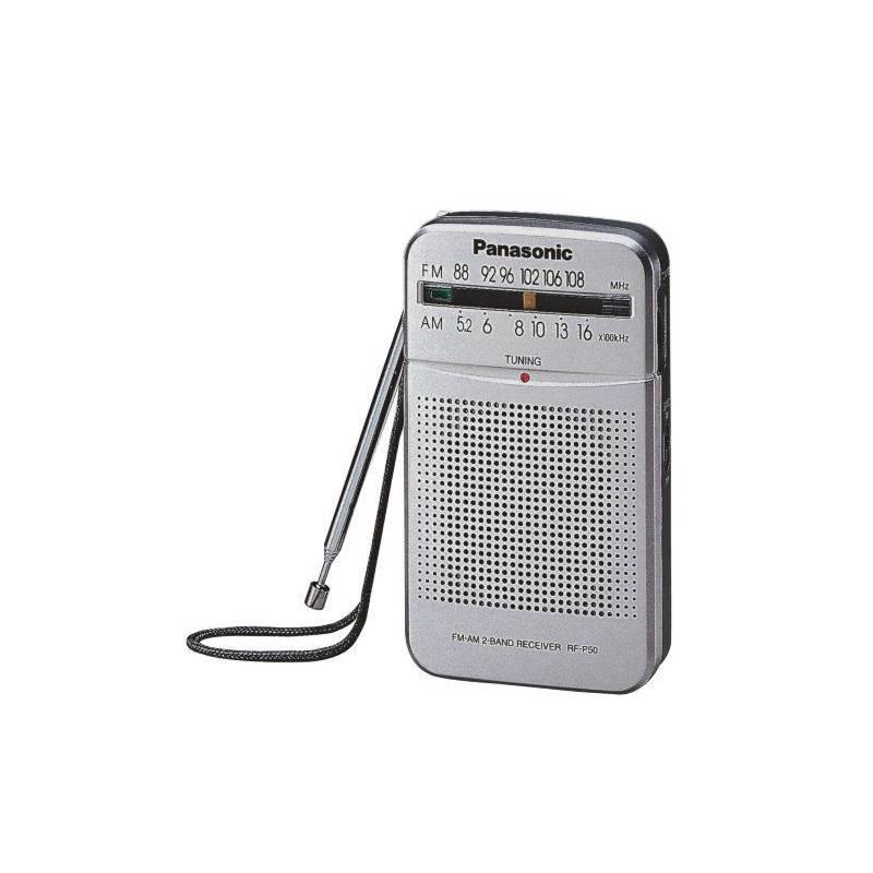Radiopřijímač Panasonic RF-P50EG9-S stříbrný, radiopřijímač, panasonic, rf-p50eg9-s, stříbrný