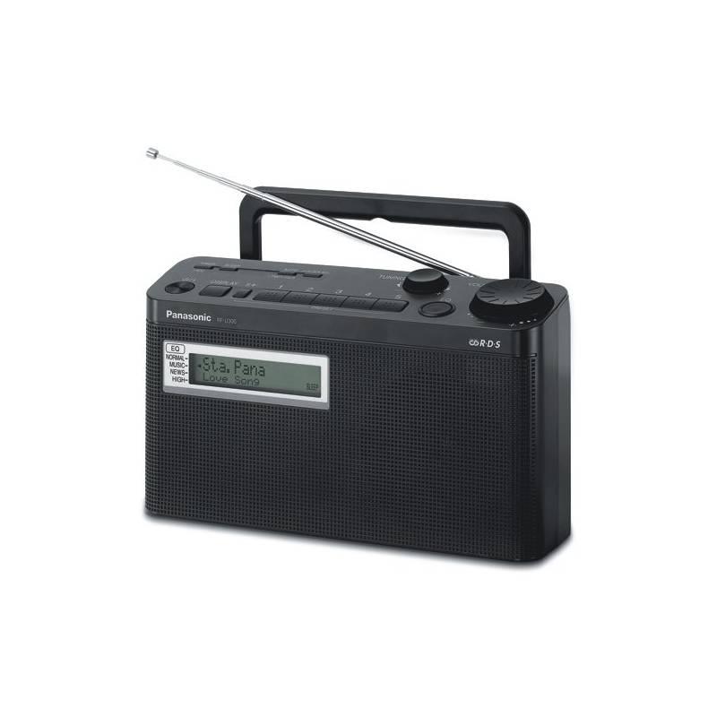 Radiopřijímač Panasonic RF-U300EG-K černý, radiopřijímač, panasonic, rf-u300eg-k, černý