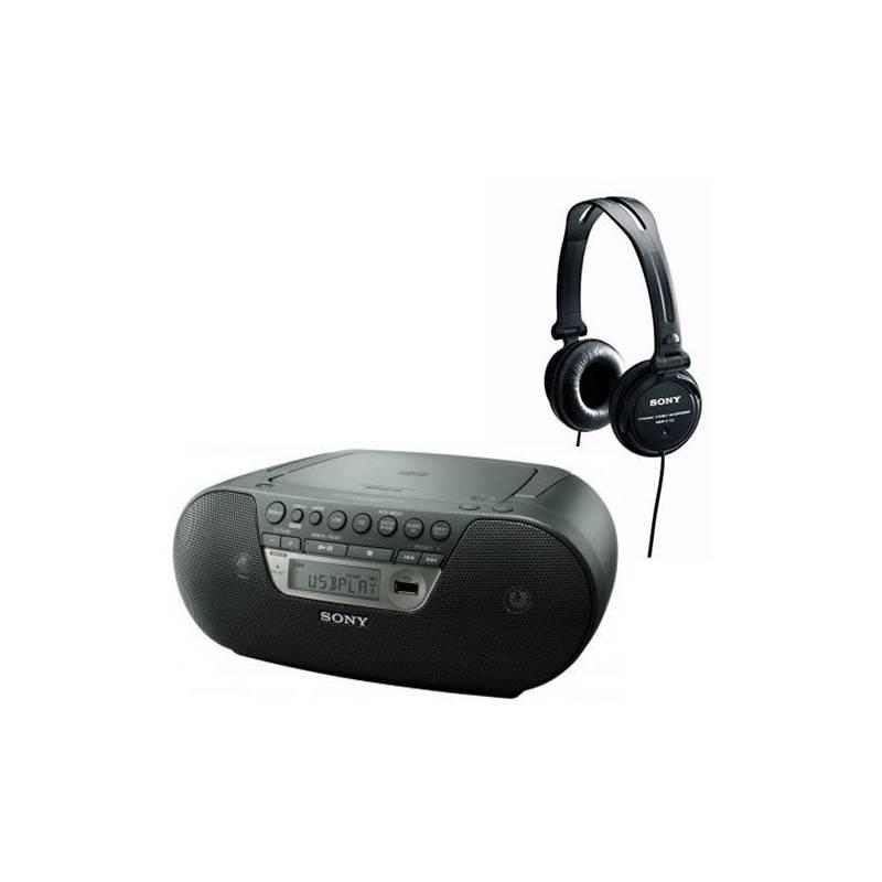 Radiopřijímač s CD Sony ZS-PS30V černý + sluchátka MDRV150 (ZSPS30V150BPI.YS), radiopřijímač, sony, zs-ps30v, černý, sluchátka, mdrv150, zsps30v150bpi