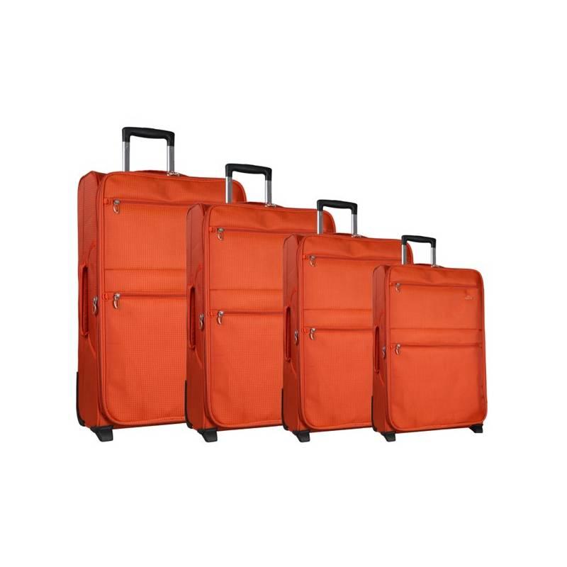 Sada kufrů Aerolite T - 9985/4 oranžová, sada, kufrů, aerolite, 9985, oranžová