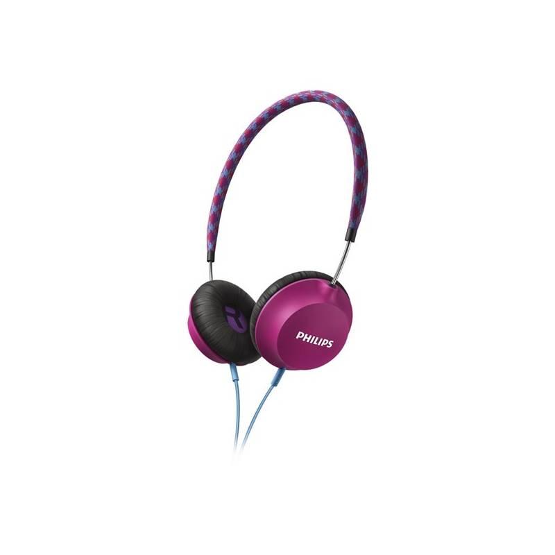 Sluchátka Philips SHL5100PK růžová barva, sluchátka, philips, shl5100pk, růžová, barva