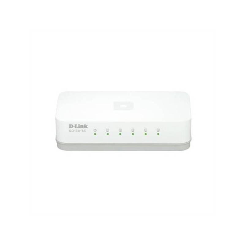 Switch D-Link GO-SW-5E (GO-SW-5E/E) šedý/bílý, switch, d-link, go-sw-5e, šedý, bílý