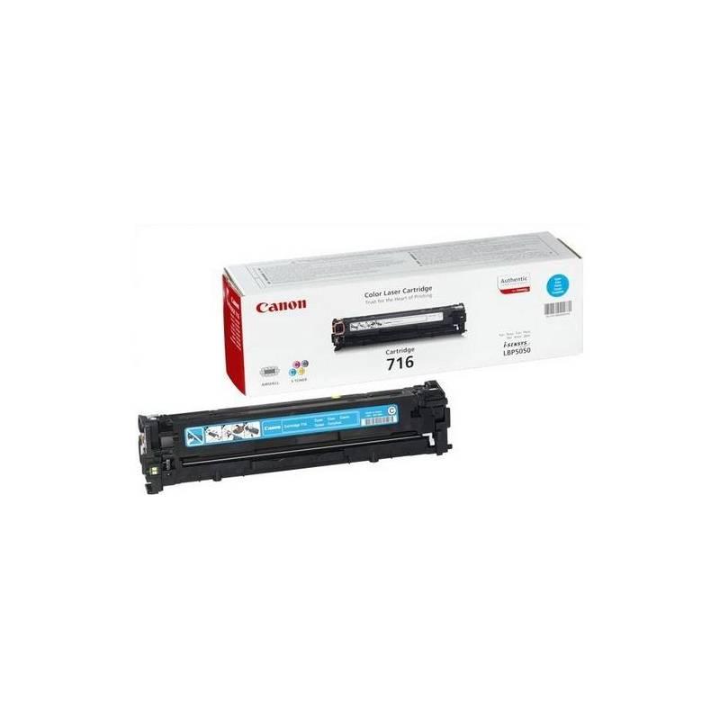Toner Canon CRG-716C, 1,5K stran (1979B002) modrý, toner, canon, crg-716c, stran, 1979b002, modrý