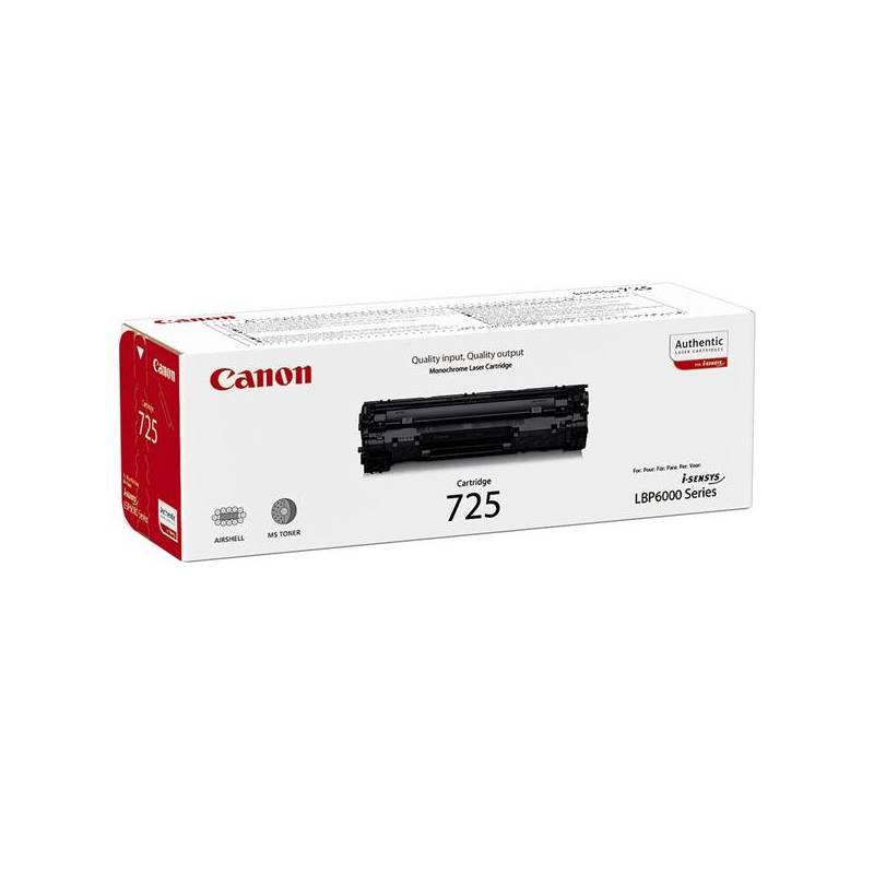 Toner Canon CRG-725, 1,6K stran (3484B002) černý, toner, canon, crg-725, stran, 3484b002, černý