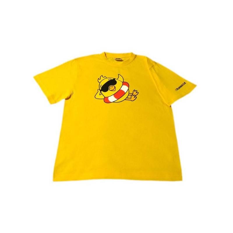 Tričko Kuře bez límečku dětské vel. 168, motiv brýle žluté, tričko, kuře, bez, límečku, dětské, vel, 168, motiv, brýle, žluté