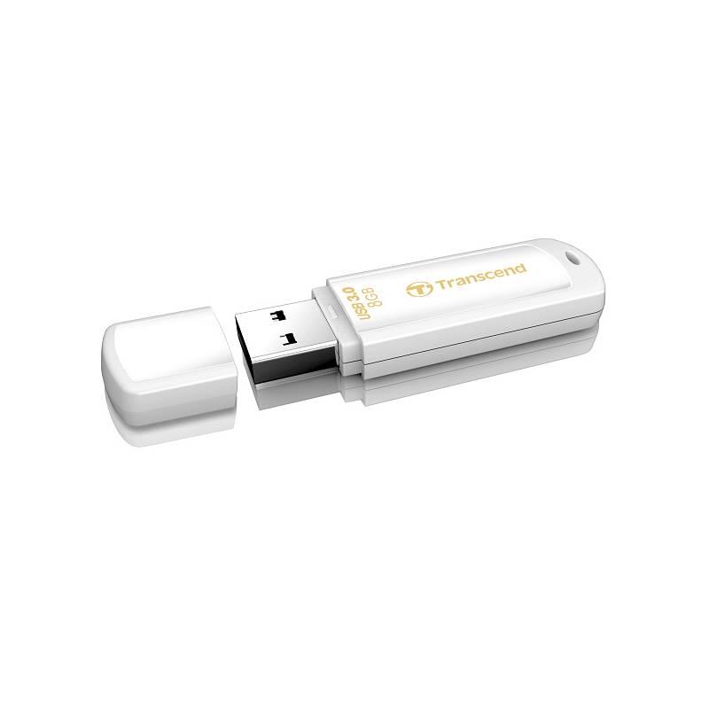 USB flash disk Transcend JetFlash 730 8GB (TS8GJF730) bílý, usb, flash, disk, transcend, jetflash, 730, 8gb, ts8gjf730, bílý