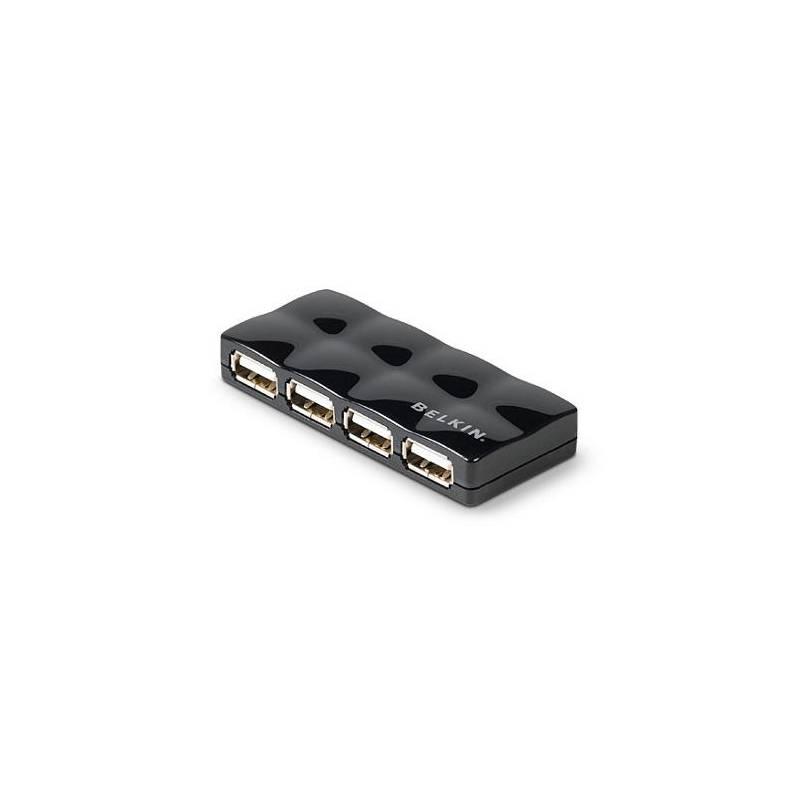 USB Hub Belkin USB2.0 4-port Travel Quilted aktivní (F5U404cwBLK) bílý, usb, hub, belkin, usb2, 4-port, travel, quilted, aktivní, f5u404cwblk, bílý