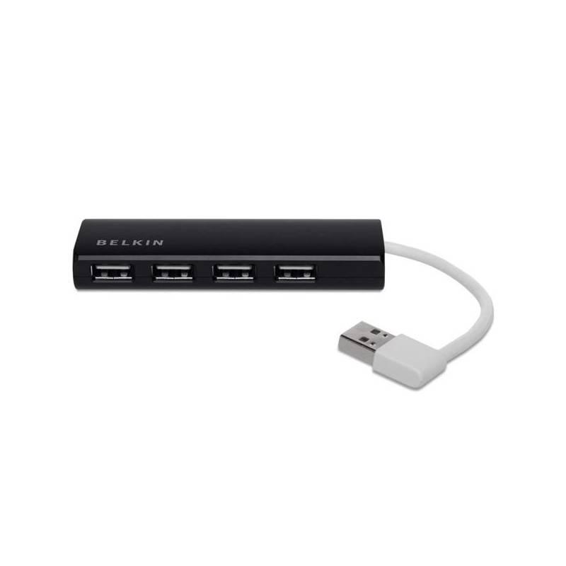 USB Hub Belkin USB2.0 4-port Ultra-Slim (F4U042qebAPL) černý, usb, hub, belkin, usb2, 4-port, ultra-slim, f4u042qebapl, černý