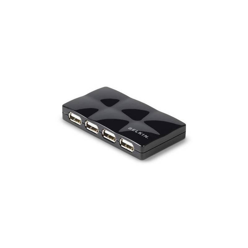 USB Hub Belkin USB2.0 7-port Travel Quilted aktivní (F5U701cwBLK) černý, usb, hub, belkin, usb2, 7-port, travel, quilted, aktivní, f5u701cwblk, černý