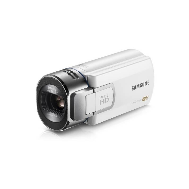 Videokamera Samsung HMX-QF30 bílá, videokamera, samsung, hmx-qf30, bílá
