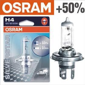 Autožárovka Osram 12V H4 60/55W P43t 1ks Silverstar +50%