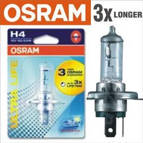 Autožárovka Osram 12V H4 60/55W P43t 1ks Ultra Life 3x delší životnost