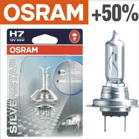 Autožárovka Osram 12V H7 55W PX26d 1ks Silverstar +50%