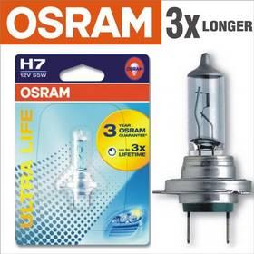 Autožárovka Osram 12V H7 55W PX26d 1ks Ultra Life 3x delší životnost