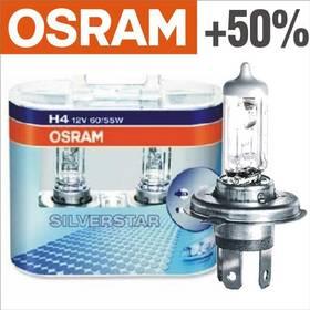 Autožárovky Osram 12V H4 60/55W P43t 2ks Silverstar +50%