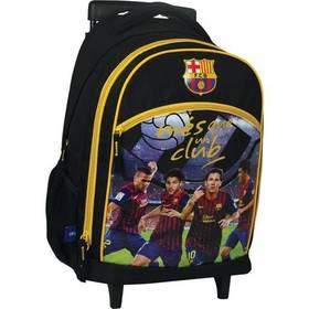 Batoh školní Sun Ce na kolečkách - FC Barcelona černý
