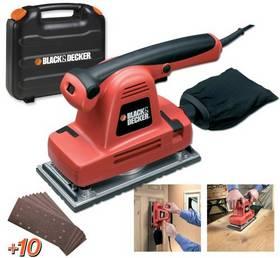 Bruska vibrační Black-Decker KA274EKA černá/červená