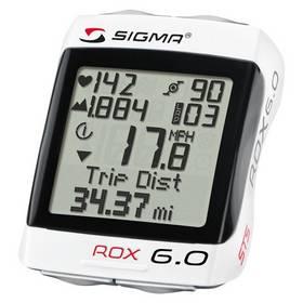 Cyklopočítač Sigma Sport ROX 6.0 bílý