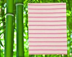 Dětská deka Kaarsgaren bambusová růžový proužek