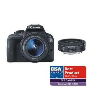 Digitální fotoaparát Canon EOS 100D + 18-55 IS STM + 40mm STM (8576B054)