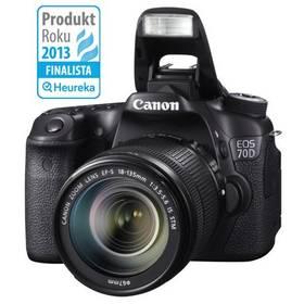 Digitální fotoaparát Canon EOS EOS 70D + EF18-135 IS STM (8469B043) černý