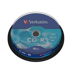 Disk Verbatim CD-R 700MB/80min, 52x, Extra Protection, 10-cake (43437)